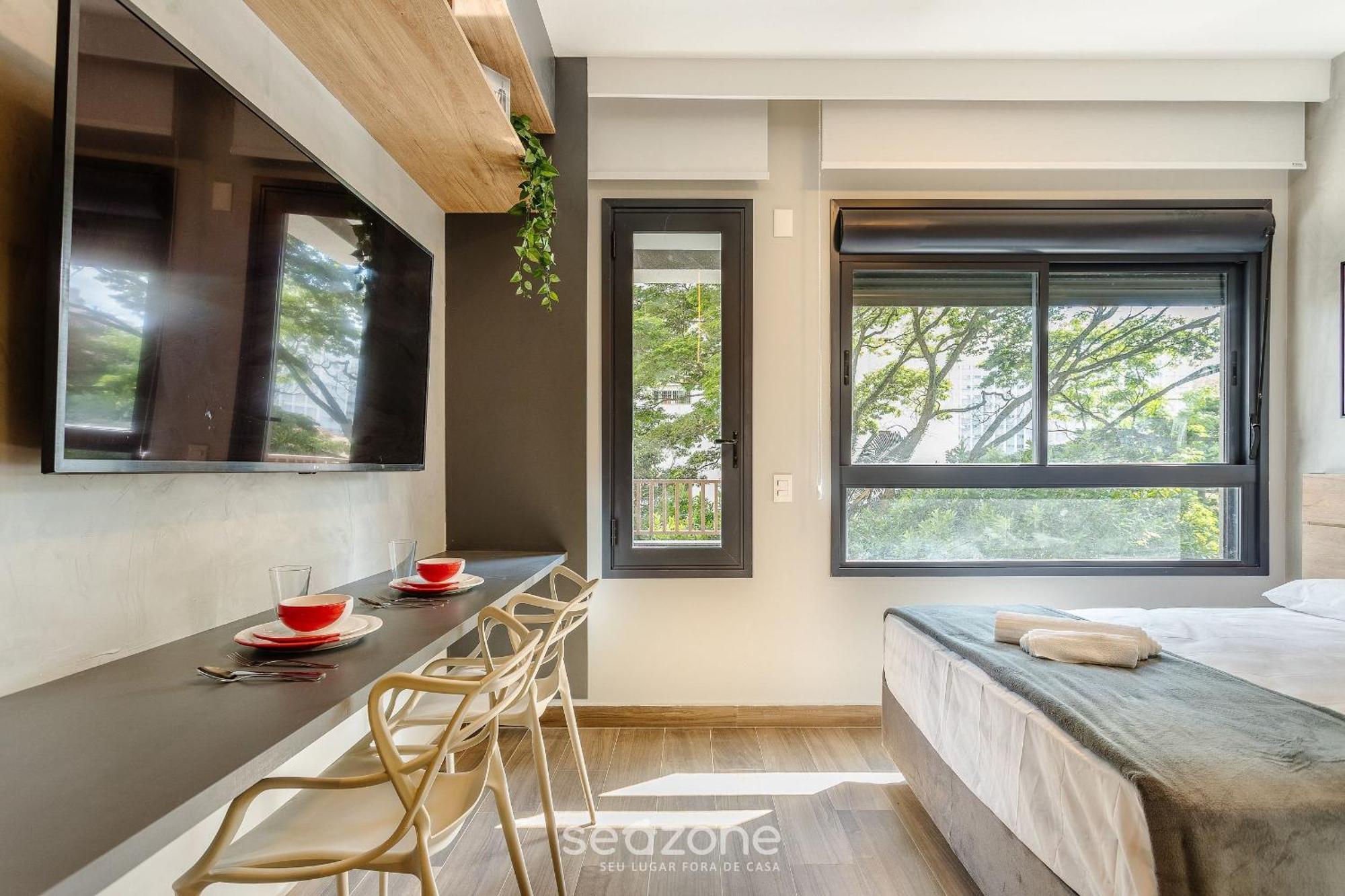 Apartamento Lindo Estudio C/ Piscina No Campo Belo Hmc0320